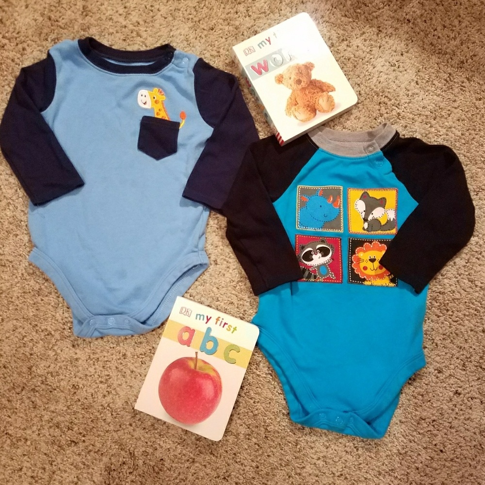 18mo Garanimals onsies - blue with animals